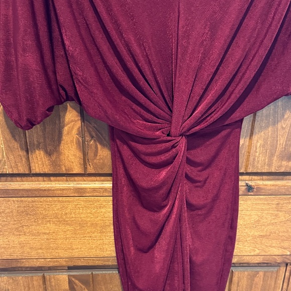 Fashion Nova Deep Red Midi Dress - Picture 6 of 6